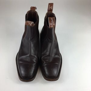 🎉RM Williams} chocolate brown leather boots
